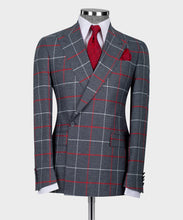 Load image into Gallery viewer, Checkered Double-Breasted Classic Suit