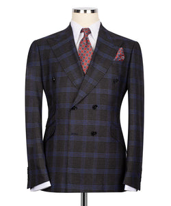 Plaid Double-Breasted Suit