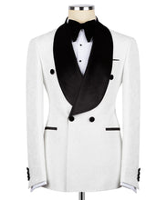 Load image into Gallery viewer, White Velvet Collar Tuxedo