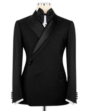 Load image into Gallery viewer, Black Double Breasted Tuxedo