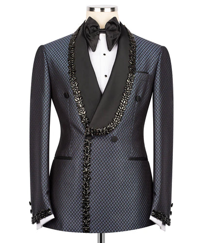 Black, Grey Jewelry Ornament Tuxedo