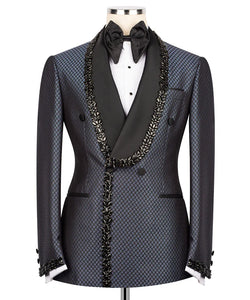 Black, Grey Jewelry Ornament Tuxedo