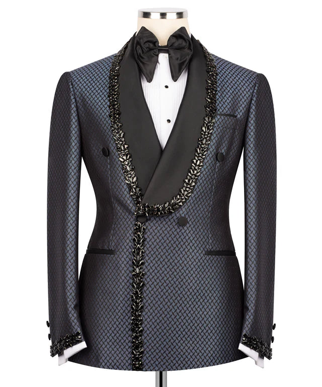 Black, Grey Jewelry Ornament Tuxedo