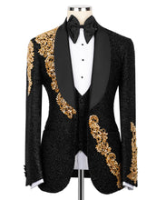 Load image into Gallery viewer, Black-Gold Jewelry Tuxedo