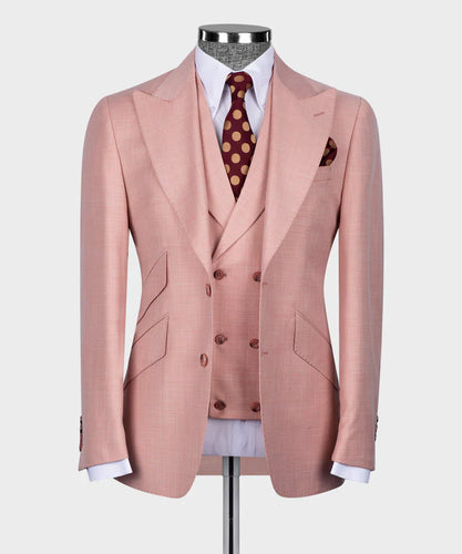 Pink Classic Vest Suit