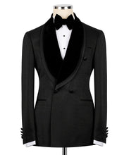 Load image into Gallery viewer, Black Double Breasted Tuxedo