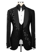 Load image into Gallery viewer, Jewelry Black Tuxedo with Rhinestones