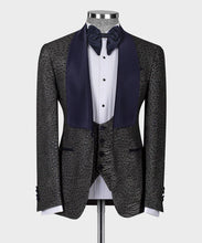 Load image into Gallery viewer, Dark Grey Embossed Tuxedo