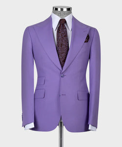 Purple Classic Vest Suit