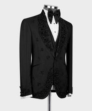 Load image into Gallery viewer, Black Jeweled Tuxedo