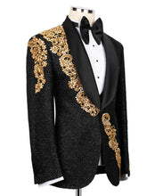 Load image into Gallery viewer, Black-Gold Jewelry Tuxedo