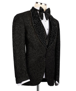 Black Gold Gemstone Detailed Tuxedo