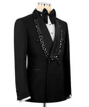Load image into Gallery viewer, Black Detailed Jewelry Tuxedo