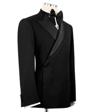 Load image into Gallery viewer, Black Double Breasted Tuxedo