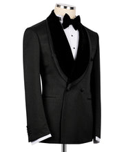 Load image into Gallery viewer, Black Double Breasted Tuxedo
