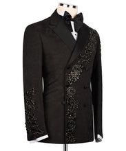 Load image into Gallery viewer, Black Embroidered Tuxedo