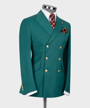 Load image into Gallery viewer, Emerald Green Double-Breasted Suit