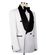 Load image into Gallery viewer, White Velvet Collar Tuxedo