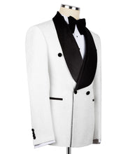 Load image into Gallery viewer, White Velvet Collar Tuxedo