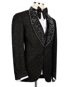 Black Gemstone Detailed Tuxedo