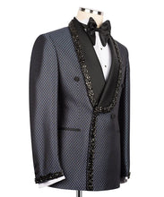 Load image into Gallery viewer, Black, Grey Jewelry Ornament Tuxedo
