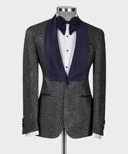 Load image into Gallery viewer, Dark Grey Embossed Tuxedo
