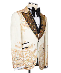 Cream Gold Jewelry Tuxedo