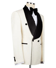 Load image into Gallery viewer, Cream Velvet Collar Tuxedo