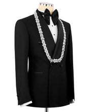 Load image into Gallery viewer, Black -Silver Detailed Jewelry Tuxedo