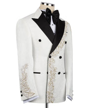 Load image into Gallery viewer, White-Gold Jewelry Detailed Tuxedo