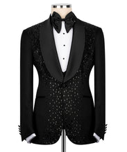 Load image into Gallery viewer, Embroidered Black Tuxedo