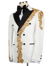 Load image into Gallery viewer, White-Gold Detailed Jewelry Tuxedo