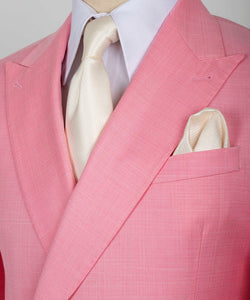 Rose Pink Double Breasted Suit