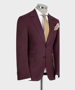 Classic Vest Suit Burgundy