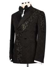 Load image into Gallery viewer, Black Embroidered Tuxedo