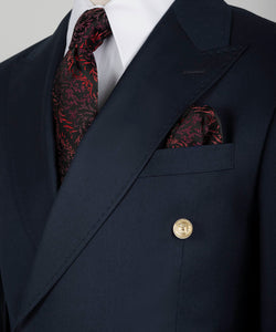 Navy Double Breasted Gold Button Suit