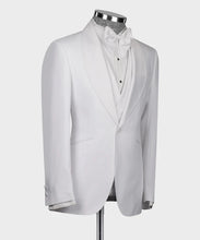 Load image into Gallery viewer, White Tuxedo With Wide Lapel