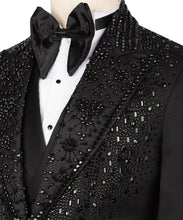 Load image into Gallery viewer, Black Embroidered Tuxedo