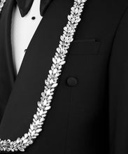 Load image into Gallery viewer, Black -Silver Detailed Jewelry Tuxedo