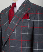 Load image into Gallery viewer, Checkered Double-Breasted Classic Suit