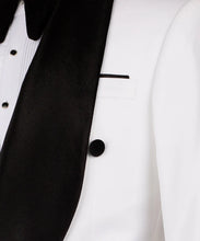 Load image into Gallery viewer, White Velvet Collar Tuxedo