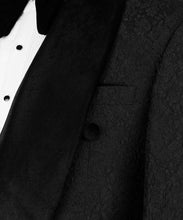 Load image into Gallery viewer, Black Velvet Collar Double Breasted Tuxedo