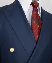 Load image into Gallery viewer, Navy-Blue Double-Breasted Gold Button Suit