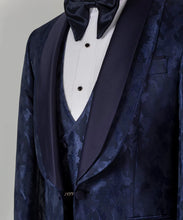Load image into Gallery viewer, Double Lapeled Navy Tuxedo