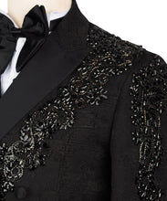 Load image into Gallery viewer, Black Embroidered Tuxedo
