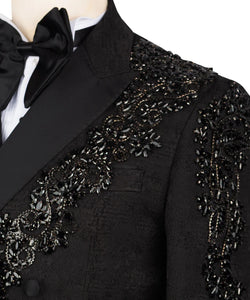 Black Embroidered Tuxedo