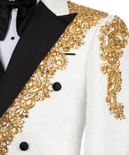 Load image into Gallery viewer, White-Gold Detailed Jewelry Tuxedo