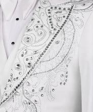 Load image into Gallery viewer, White Embroidered Tuxedo