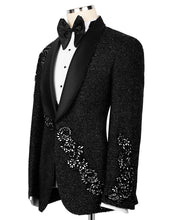 Load image into Gallery viewer, Jewelry Black Tuxedo with Rhinestones