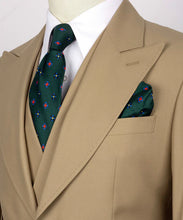 Load image into Gallery viewer, Beige -Tan Classic Vest Suit